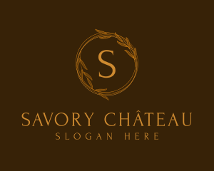 Classic Gold Wreath logo design