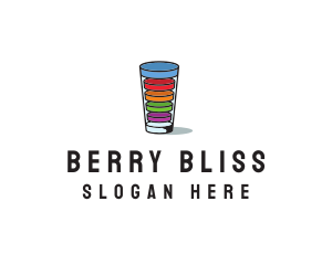 Glass Drink Vitamins logo design