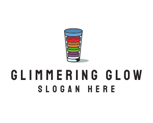 Glass Drink Vitamins logo design