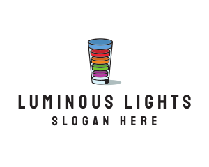 Glass Drink Vitamins logo design