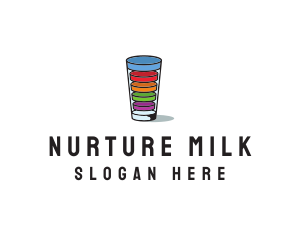 Glass Drink Vitamins logo design