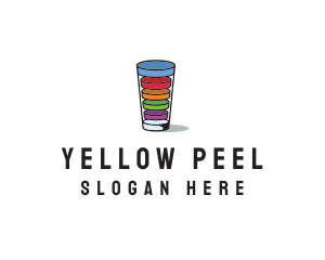 Glass Drink Vitamins logo design