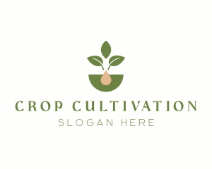 Organic Plant Crop Gardening logo