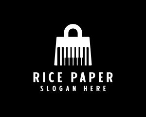 Piano Shopping Bag logo design