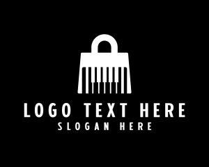 Packaging - Piano Shopping Bag logo design