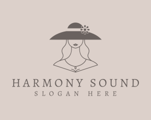 Fashion Hat Lady Logo