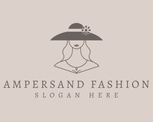 Fashion Hat Lady logo design