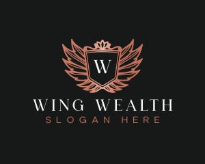 Wings Crest Premium logo design