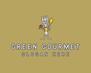 Food Fork Spoon Vegetarian logo