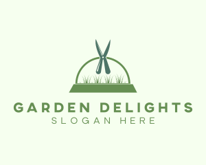 Garden Grass Shears logo design