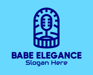 Blue Microphone Podcast logo design