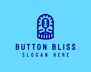 Blue Microphone Podcast logo design