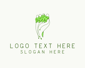 Hand Leaf Plant logo