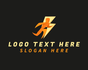 Lightning Bolt Man logo