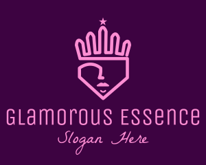 Minimalist Princess Crown logo