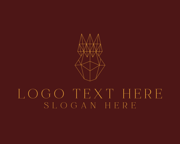 Abstract Geometric Crown logo