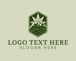 Agricultural Marijuana Farm Logo