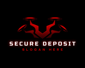 Security Drone Surveillance logo design