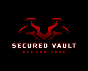 Security Drone Surveillance logo design