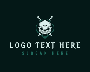 Knife Skull Dagger Logo