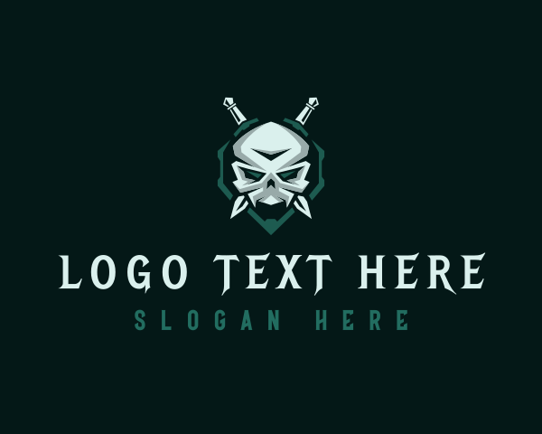 Knife Skull Dagger logo