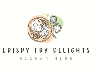 Healthy Breakfast Food logo design