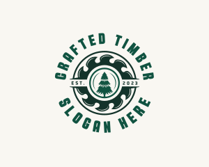 Saw Tree Cutter logo design