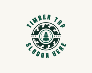 Saw Tree Cutter logo design