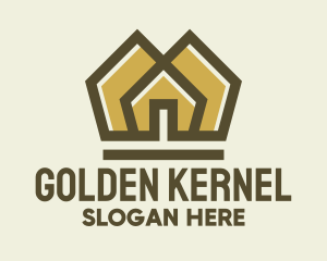 Golden Home Construction logo design