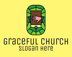 Stained Glass Bible Church logo design