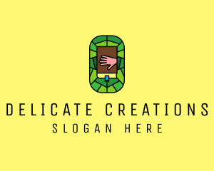 Stained Glass Bible Church logo design