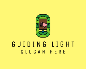 Stained Glass Bible Church logo design