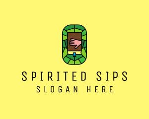 Stained Glass Bible Church logo design