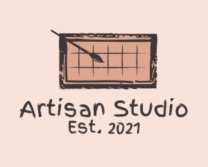 Artisan Brush Chocolate logo design