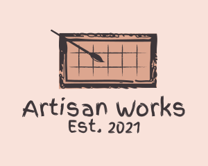 Artisan Brush Chocolate logo design