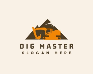 Excavator Construction Machinery logo
