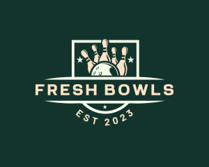 Bowling League Competition logo design