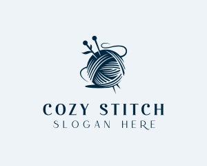 Sewing Knitting Yarn logo design