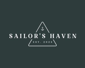 Marine Sailor Anchor logo design