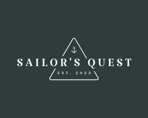 Marine Sailor Anchor logo design