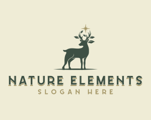 Nature Wildlife Deer logo design