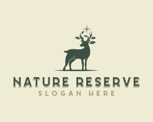 Nature Wildlife Deer logo design