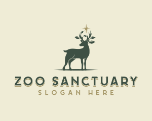 Nature Wildlife Deer logo design