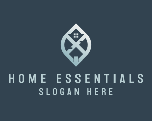 Home Roofing Residential logo design