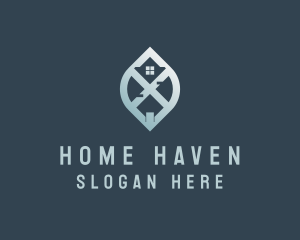 Home Roofing Residential logo design