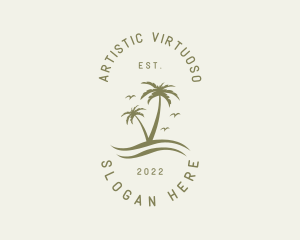 Tropical Nature Resort logo design