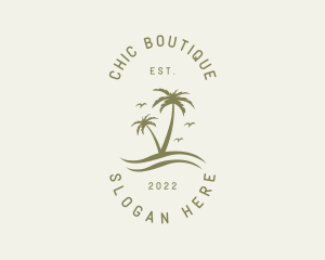 Tropical Nature Resort logo design