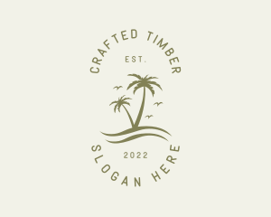 Tropical Nature Resort logo design