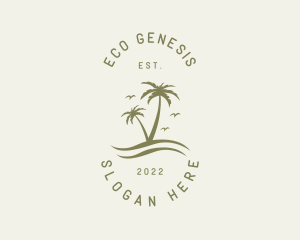 Tropical Nature Resort logo design