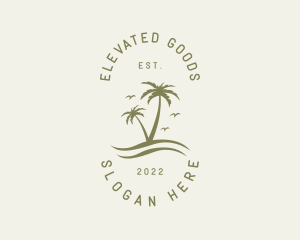 Tropical Nature Resort logo design